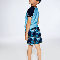 Cap Printed Camouflage Peacoat