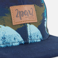 Cap Printed Camouflage Peacoat