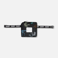 Packable Windbreaker Black Printed Dinos Skeletons