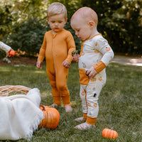 Sleeper with fold-over cuffs - Butternut