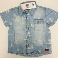 Milon Blue Denim Shirt - 1Y