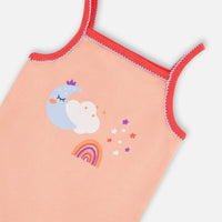 Organic Cotton Tank Top And Shorts Pajama Set Rainbow