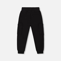 French Terry Sweatpants With Side Pockets Black