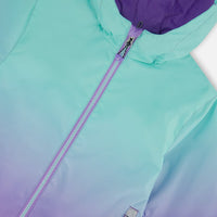 3-In-1 Mid-Season Outerwear Set Turquoise And Mauve Gradient