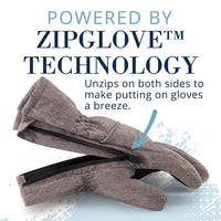 Winter & Ski Glove powered by ZIPGLOVE™TECHNOLOGY | Grey