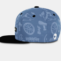 Gnarly Ride Snapback - Blue Fog