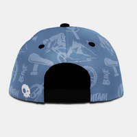 Gnarly Ride Snapback - Blue Fog