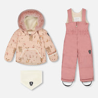 Two-Piece Baby Snug Snowsuit Dusty Pink