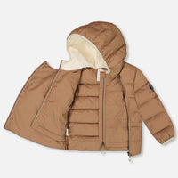Compressible Winter Puffy Coat Designed For Car Seat Chanterelle