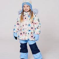Two-Piece Discover Snowsuit With Printed Jacket Light Blue