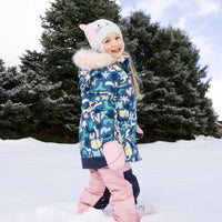 Two-Piece Discover Snowsuit With Printed Jacket Dusty Pink