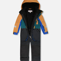 One-Piece Play Snowsuit Colorblocked And Black