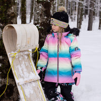 Two-Piece Play Snowsuit Smiley Face Girl