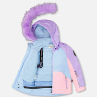 Two-Piece Play Snowsuit Purple Geo