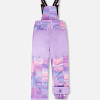 Two-Piece Play Snowsuit Purple Geo