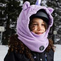 Polar Fleece Balaclava For Ski Helmet Purple Unicorn