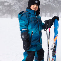 Lined Winter Hat With Pompom Black
