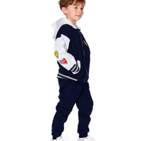 Fleece Sweatpants With Pockets Navy Blue