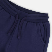 Fleece Sweatpants With Pockets Navy Blue