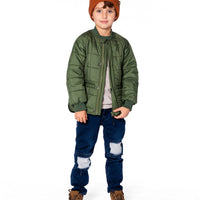 Quilted Mid-Season Jacket Khaki