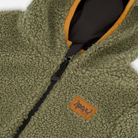 Reversible Mid-Season Sherpa Jacket Khaki