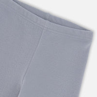 Super Soft Ribbed Leggings Blue Gray