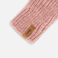 Mid-Season Knit Mittens Dusty Pink