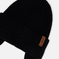 Baby Mid-Season Knit Hat Black