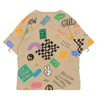 TNPete Oversized T-shirt - Humus AOP