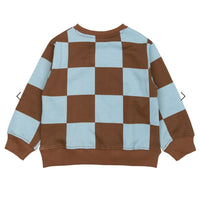 TNSTPaulie Oversized Sweatshirt - Toffee Check