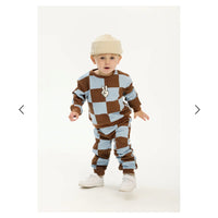 TNSTPaulie Oversized Sweatshirt - Toffee Check