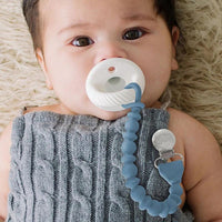 Sweetie Strap Beaded Pacifier Clip - Blue