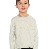 Organic Cotton Long Sleeve T-Shirt Heather Grey