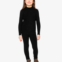 Rib Leggings Black