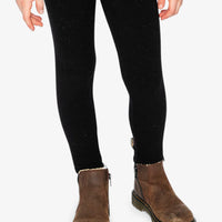 Rib Leggings Black