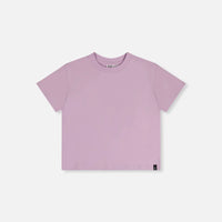Heavy Jersey Wide Short Sleeve T-Shirt Mauve