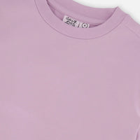 Heavy Jersey Wide Short Sleeve T-Shirt Mauve