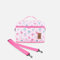 Lunch Box Pink Printed Flowers