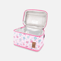 Lunch Box Pink Printed Flowers