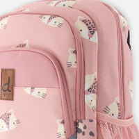 Little Kids Backpack Pink Leopard Print