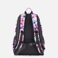 Kids Backpack Black Floral Print