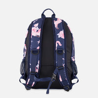 Kids Backpack Navy Unicorn Print