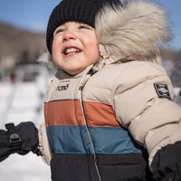 George Baby Boy Beige One-Piece Snowsuit
