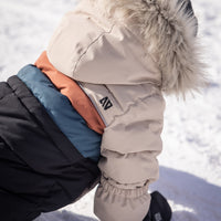 George Baby Boy Beige One-Piece Snowsuit