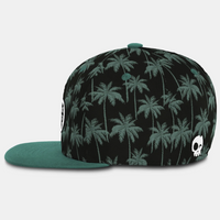 Midnight Palms Snapback - Black