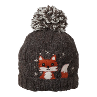 Peek-a-Boo Kids' Toque - Heather Brown