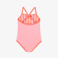 PINK ONE PIECE SWIMSUIT WITH ICE CREAM CONE PRINT, CHILD