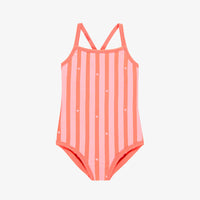 PINK ONE PIECE SWIMSUIT WITH ICE CREAM CONE PRINT, CHILD