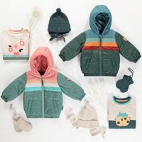 TEAL PUFFER COAT, BABY