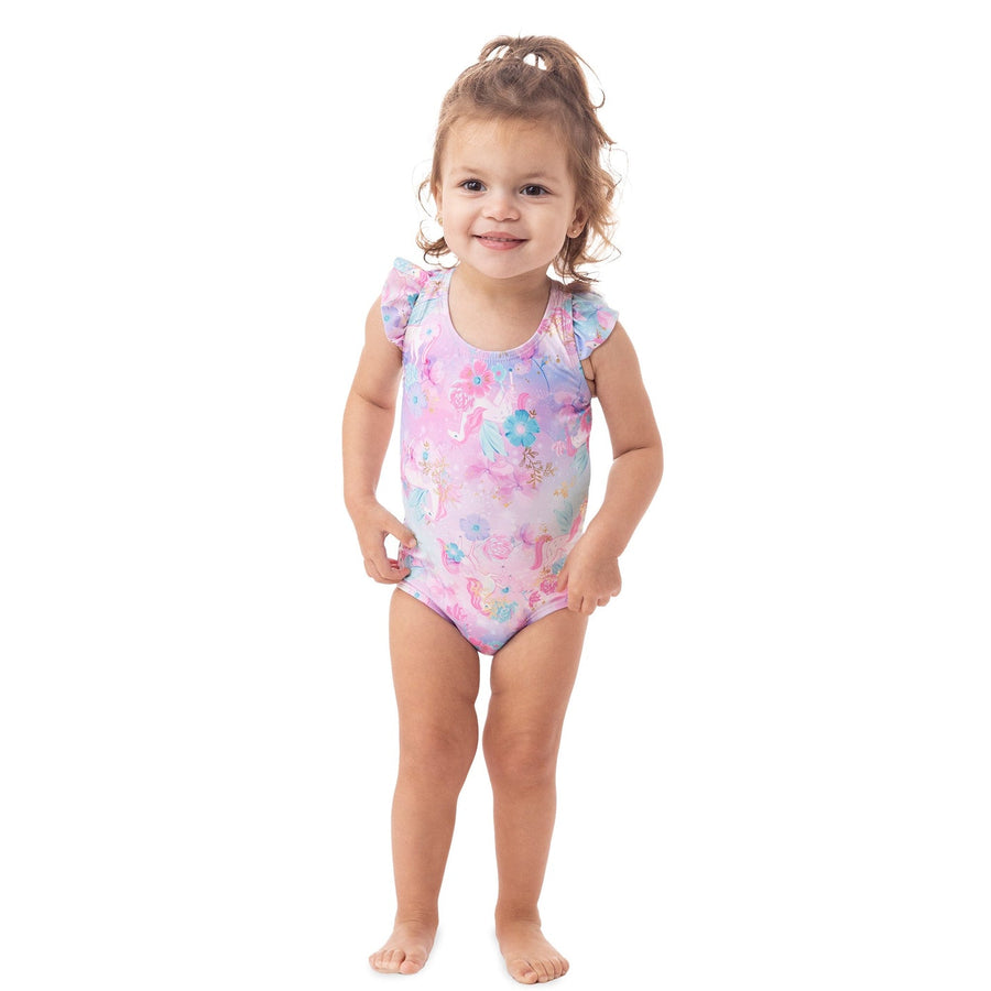 Baby One-Piece UV Swimsuit Lilac
